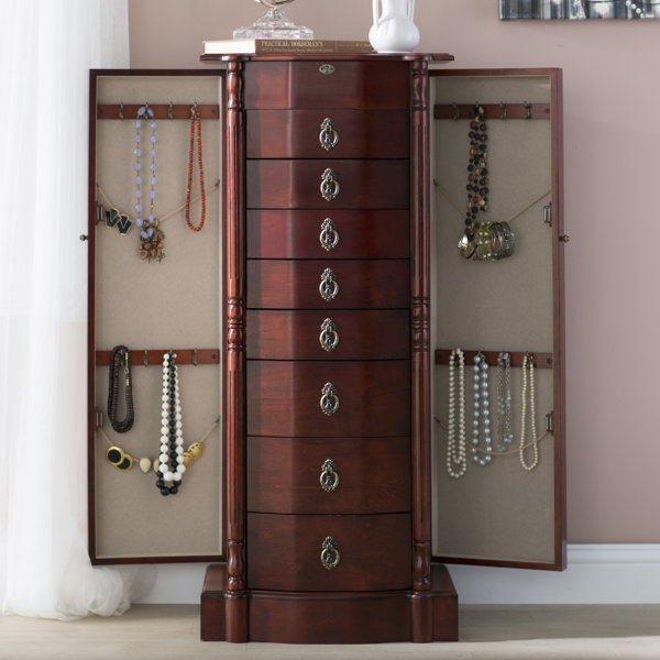 Astoria Grand Kennell 14'' Wide Freestanding Jewelry Armoire & Reviews